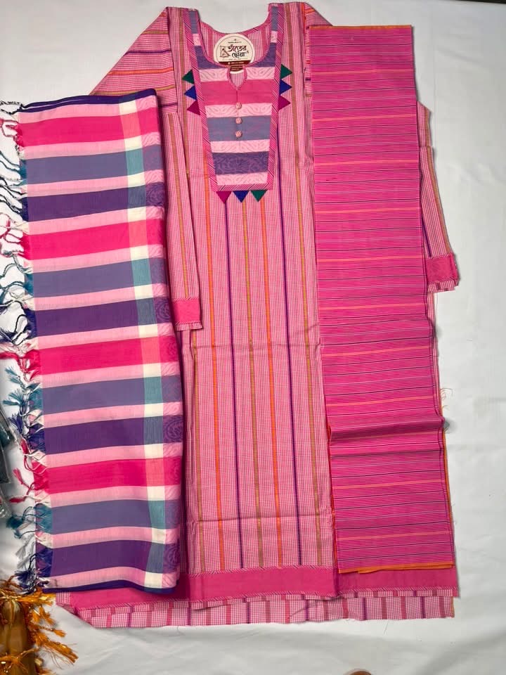 তাঁতের থ্রি পিস