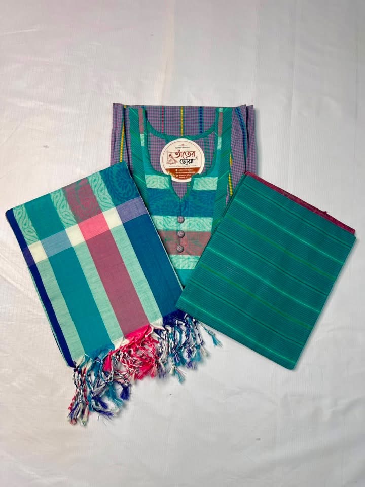 তাঁতের থ্রি পিস