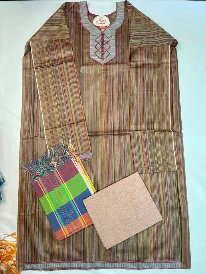 তাঁতের থ্রি পিস