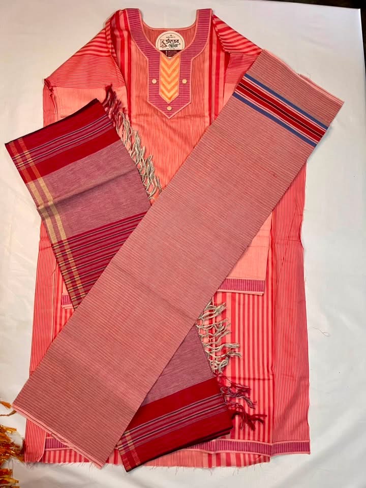 তাঁতের থ্রি পিস