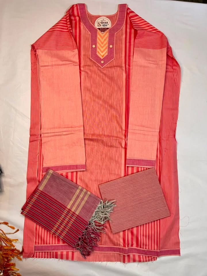 তাঁতের থ্রি পিস