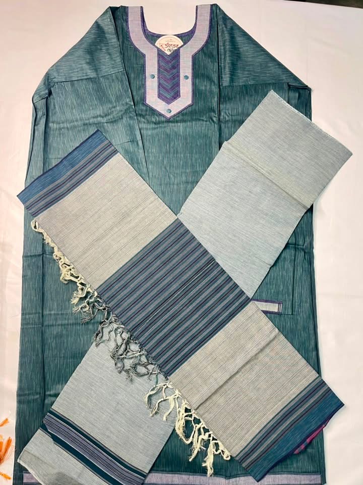 তাঁতের থ্রি পিস