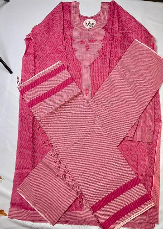 তাঁতের থ্রি পিস