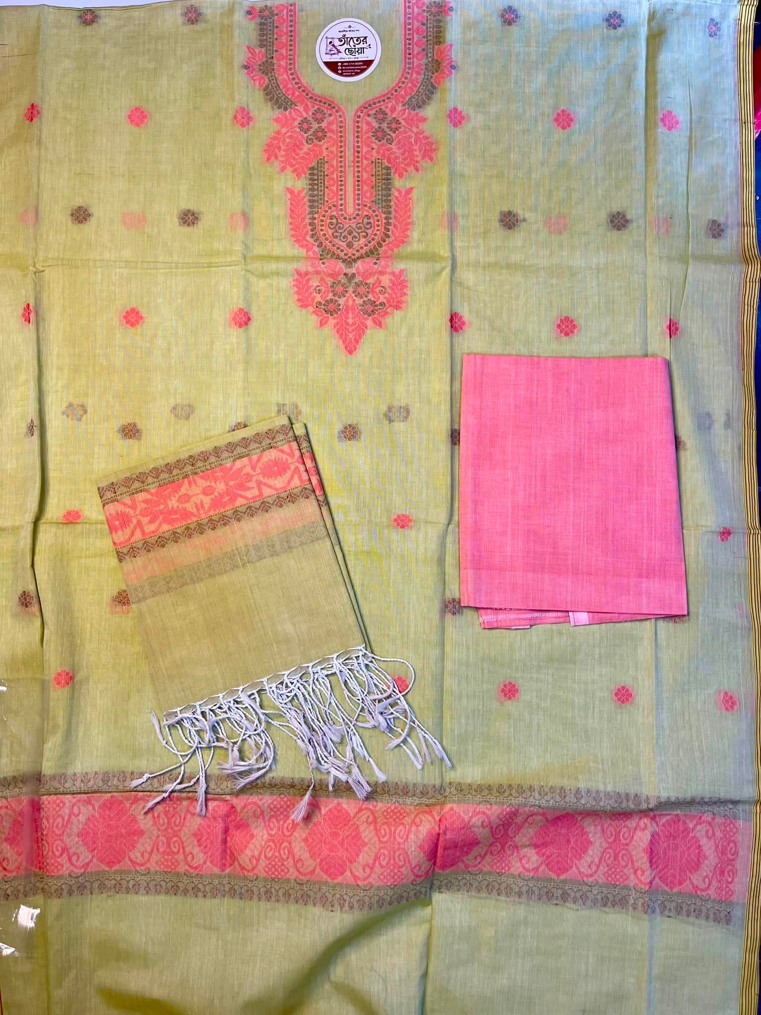 তাঁতের থ্রি পিস