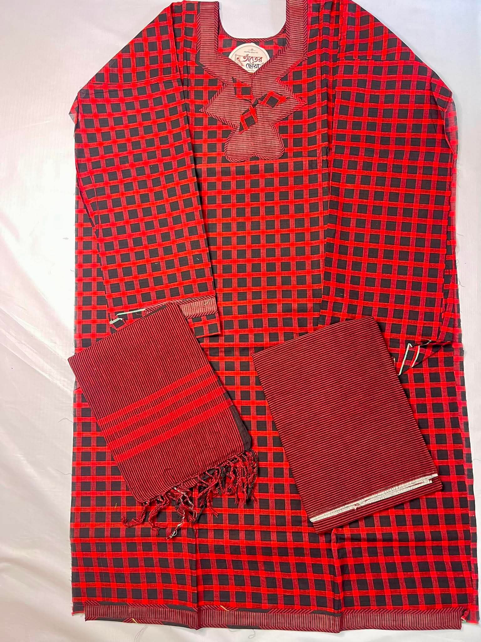 তাঁতের থ্রি পিস