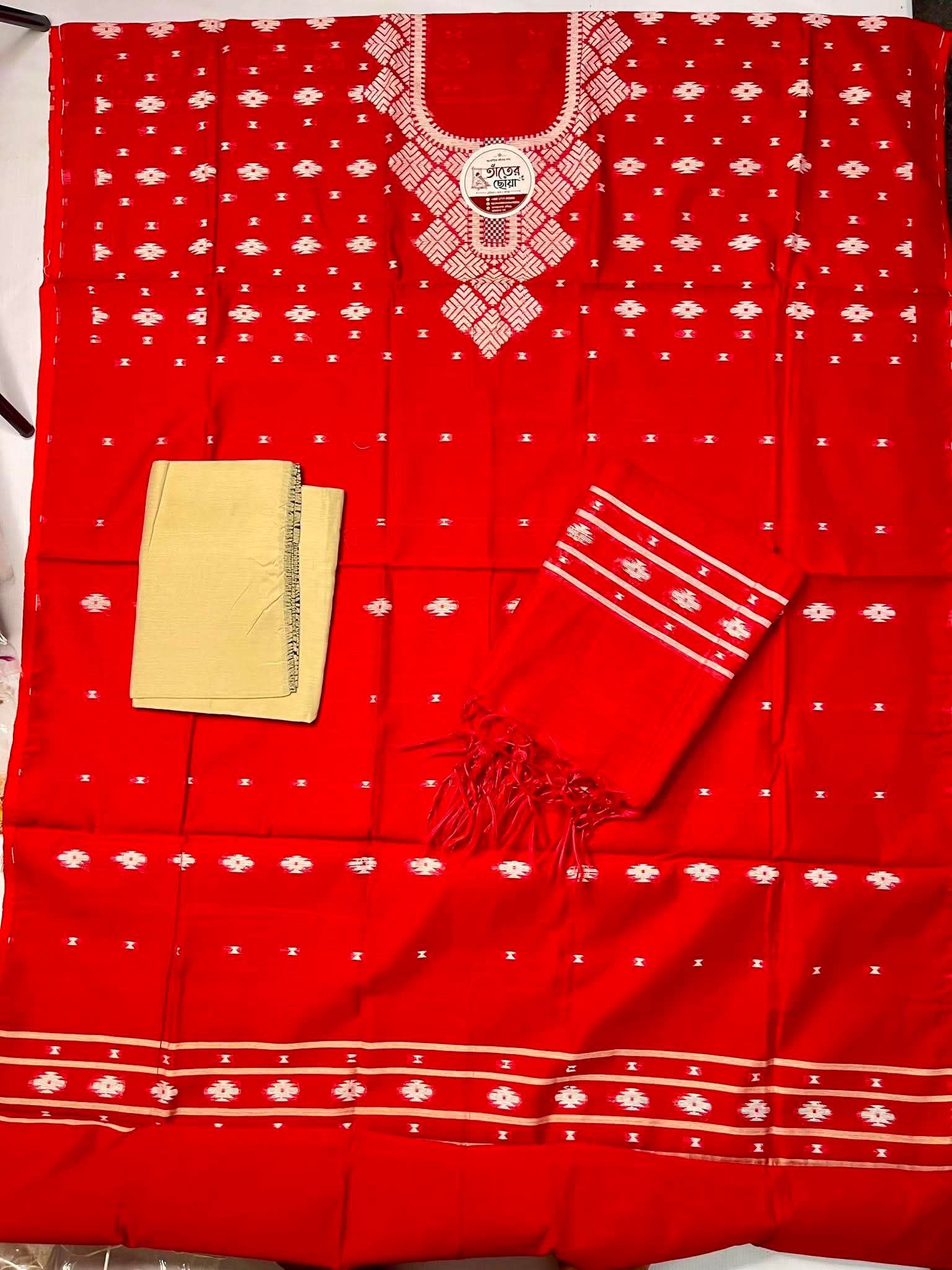 তাঁতের থ্রি পিস